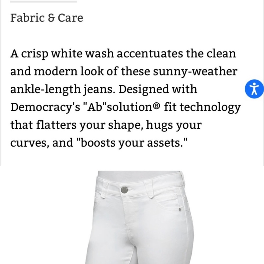 Democracy Women's Light Beige Jeans - Picture 4 of 4